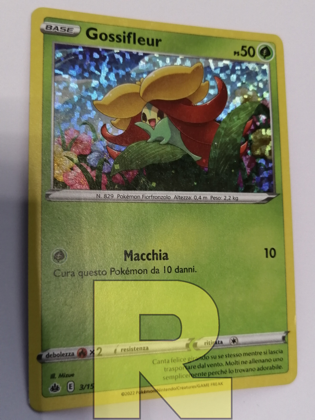 Gossifleur ® McDonald's Promo 2022 3/15 ® Promo Holo Foil ® Pokemon Italiano EX+