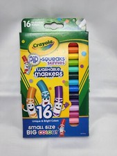 Crayola Pip Squeaks Skinnies Pack of 16 Washable Markers Unique  Bright Colors