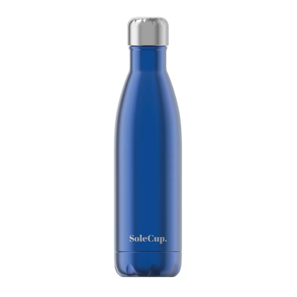 SoleCup Electric Blue Reusable Water Bottle Thermos Flask for Hot Cold Drinks
