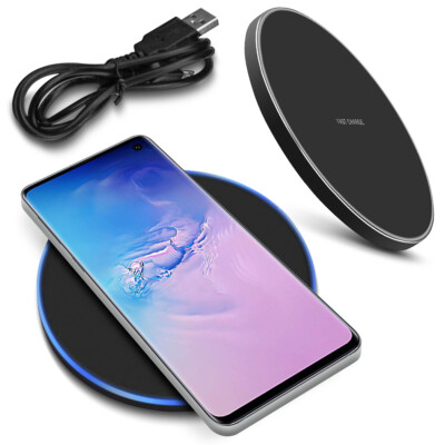 QI Wireless Charger Schnell Ladegerät für Samsung Galaxy S10 / S10e Ladestation