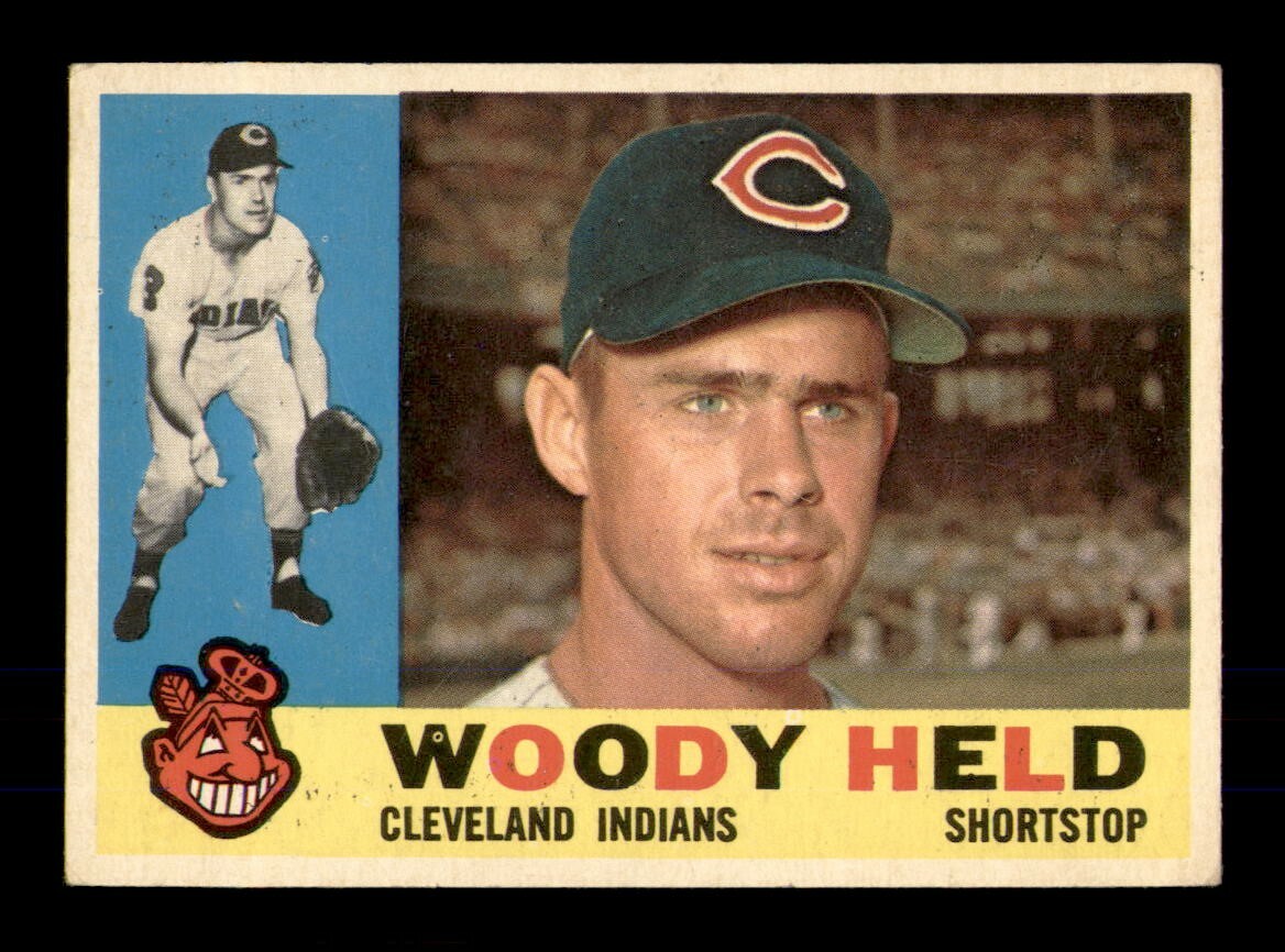 1960 Topps #178 Woodie Held EX-MINT Baseball Card OBGcards  