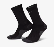 Nike Dri-FIT Trail Running Wool Blend Crew Socks HF0854-010 M 6-7.5/W 7.5-9 NEW