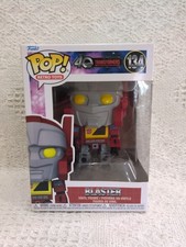 Funko Pop Transformers Retro Toys Blaster Figure 134 40th Damaged Bottom