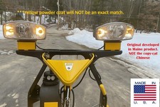 3 Spacer Riser Kit For Fisher Snowplow Headlights Yellow Powder-coat Usa Made
