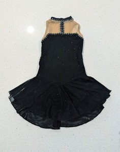 CUSTOM HANDMADE Ice Figure Skating SOLO DRESS Baton Twirling Dance Leotard OOAK