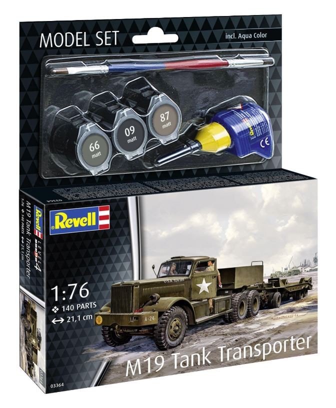 Idée cadeau modélisme avec ce coffret maquette char M19 Revell complet