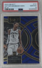 Panini 2023-24 Select Victor Wembanyama Blue Rookie PSA 10 Spurs