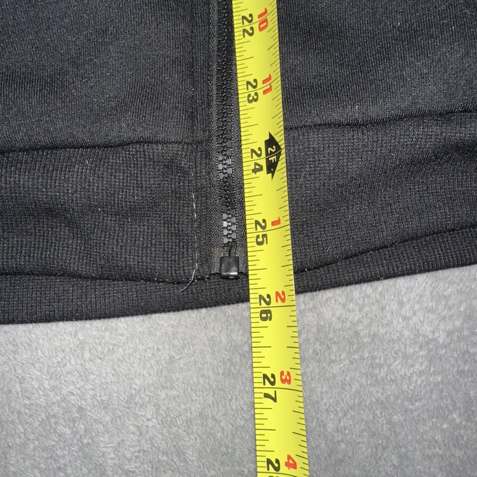 Sudadera con Capucha Forrada Rocawear Sherpa Negra/Blanca/Gris Cremallera Y2K Patinador Para Hombres XL Foto 4 de 4