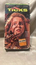 VHS Tape Ticks 90’s Horror Sci Fi Cult 1993 Blockbuster Pre-viewed