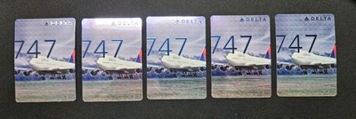 2016 Delta Air Lines Boeing 747 Playing Card No. 42 Rare (1 card