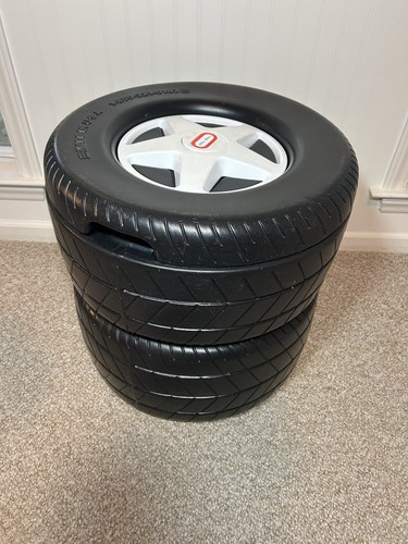 Vintage Little Tikes Goodyear Racing Tire Toy Box Chest Made In USA
