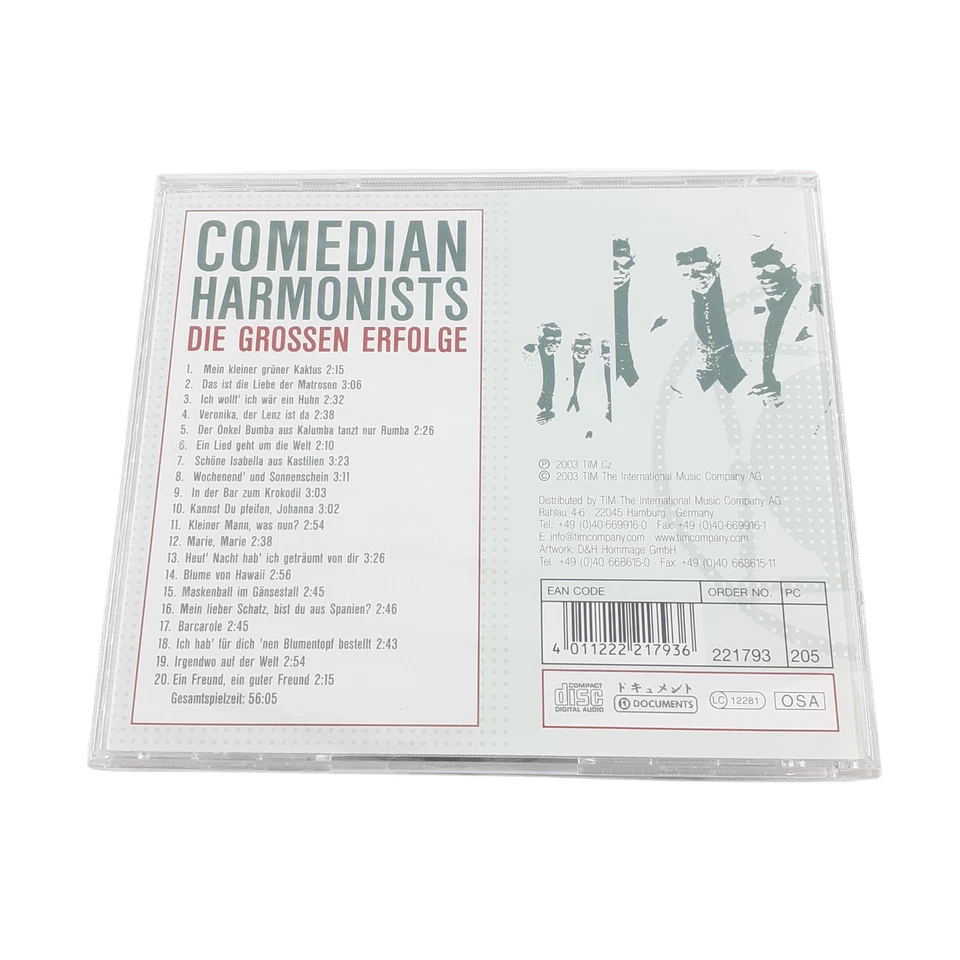 Comedian Harmonists-die Grossen Erfolge - CD - NEU OVP - Bild 2 von 4