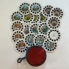 LOT 19 ViewMaster Reels Harry Potter, Rugrats, Dinosaurs, Discovery, More  CASE