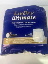 LivDry 9 count Ultimate Protective Underwear XXX-Large