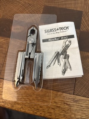 Swiss + Tech Key Chain Multi Tool 1.75'' with Manual Stainless Steel -Never Used