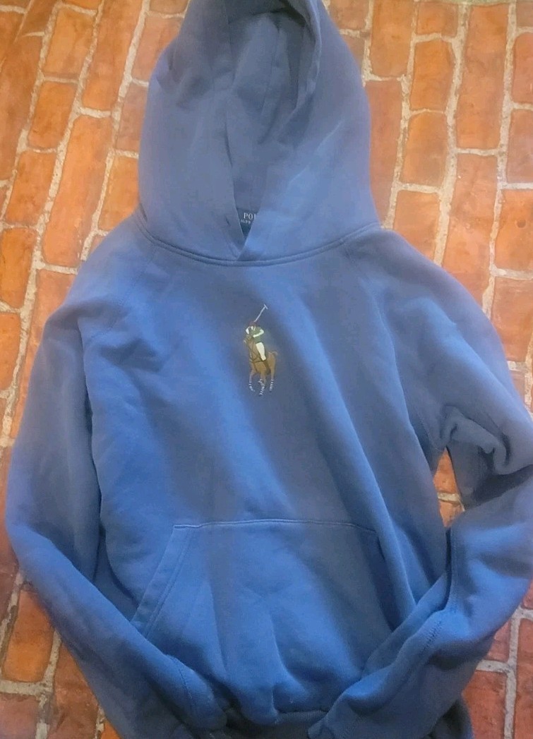 Polo Ralph Lauren ragazzo felpa con cappuccio taglia large grande pony senza perizoma