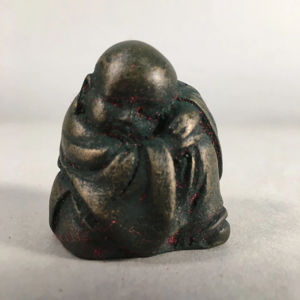 Juego de 6 estatuillas de hierro chino de colección monje budista estatua okimono de metal BD589 Foto 2 de 4