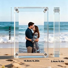 5 inch Acrylic Digital Photo Frame IPS 4GB Rechargeable Battery Auto-Rotate