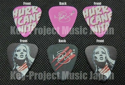 GROVER ALLMAN NITA STRAUSS Modell Plektren Schwarz & Pink Neu
