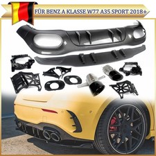 Heckdiffusor Stoßfänger Diffusor für Mercedes W177 Sport Hatchback Carbon Look