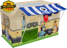 Camping Activity Fort Indoor Outdoor Playhouse Toy for Kids with Theater Light