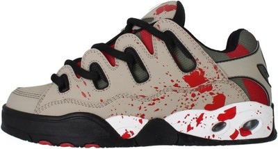 Osiris D3 OG Taupe Olive Drips Mens Skate Trainers Shoes