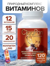 Cigapan Multivitamin – Natürlicher Vitamin-Mineral-Komplex, 120 Kapseln