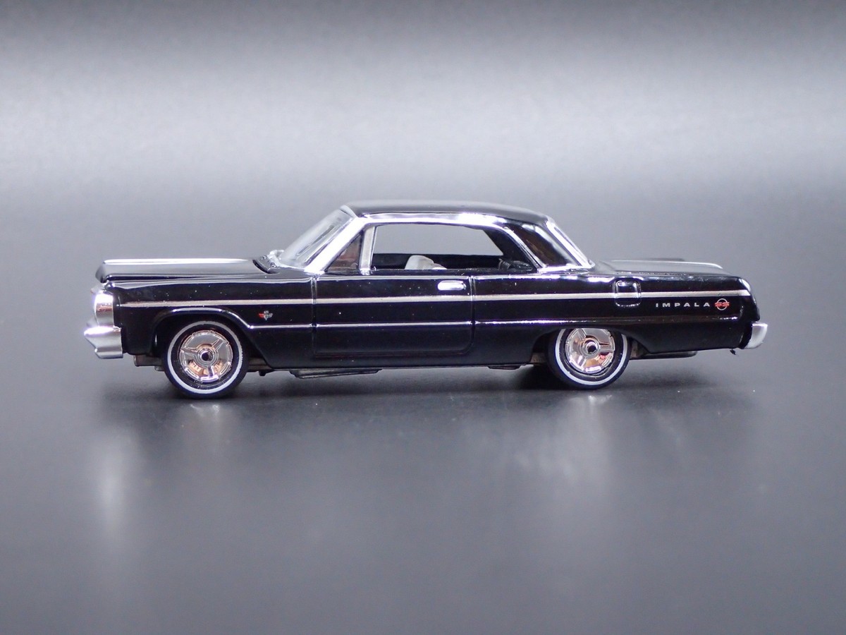 ミニカー CHEVY IMPARA 1964 64 CHEVY CHEVROLET IMPALA SS 409 BLACK 1:64 SCALE DIORAMA