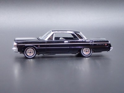 1964 64 CHEVY CHEVROLET IMPALA SS 409 BLACK 1:64 SCALE DIORAMA