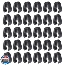 MECCANIXITY 30Pcs 14mm Microphone Cable Clips Universal Microphone Stand Cabl