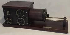 1917 DOUBLEDAY-HILL ELECTRIC NAVY TYPE LOOSE COUPLER RECEIVING TRANSFORMER 