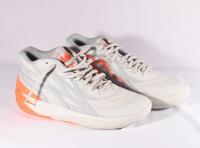 Puma Melo MB.02 'Gorangé' Grey Orange Shoes 02 Men's Size 10.5
