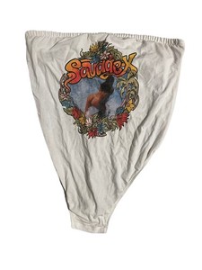 Savage X Fenty, Savage X Surfing graphic white with snaps Bodysuit 