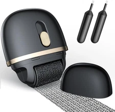 Refillable Identity Theft Protection Roller Stamp with Ink Privacy Blocker Black