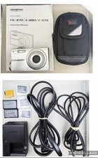 Olympus FE-370 8MP Digital Camera Bundle Tested Works 3x2GB xD Cards Case