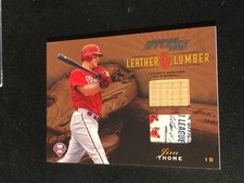 2003 Donruss Studio Leather & Lumber 12/25 Jim Thome #LL-21 HOF