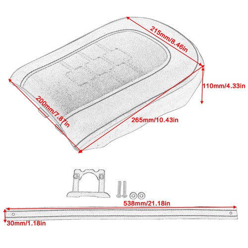 Rear Passenger Pillion Seat Cushion Pad For Harley Sportster S RH1250S 2021-on - Picture 2 of 10
