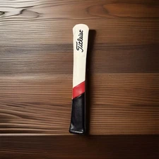 Golf Alignment Stick cover White/Red/Black Golf Premium Leather