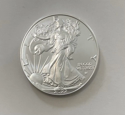 2022 W American Silver Eagle Dollar Coin Uncirculated