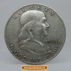 1960-D Franklin Half Dollar, 90% Silver - #C59759NQ