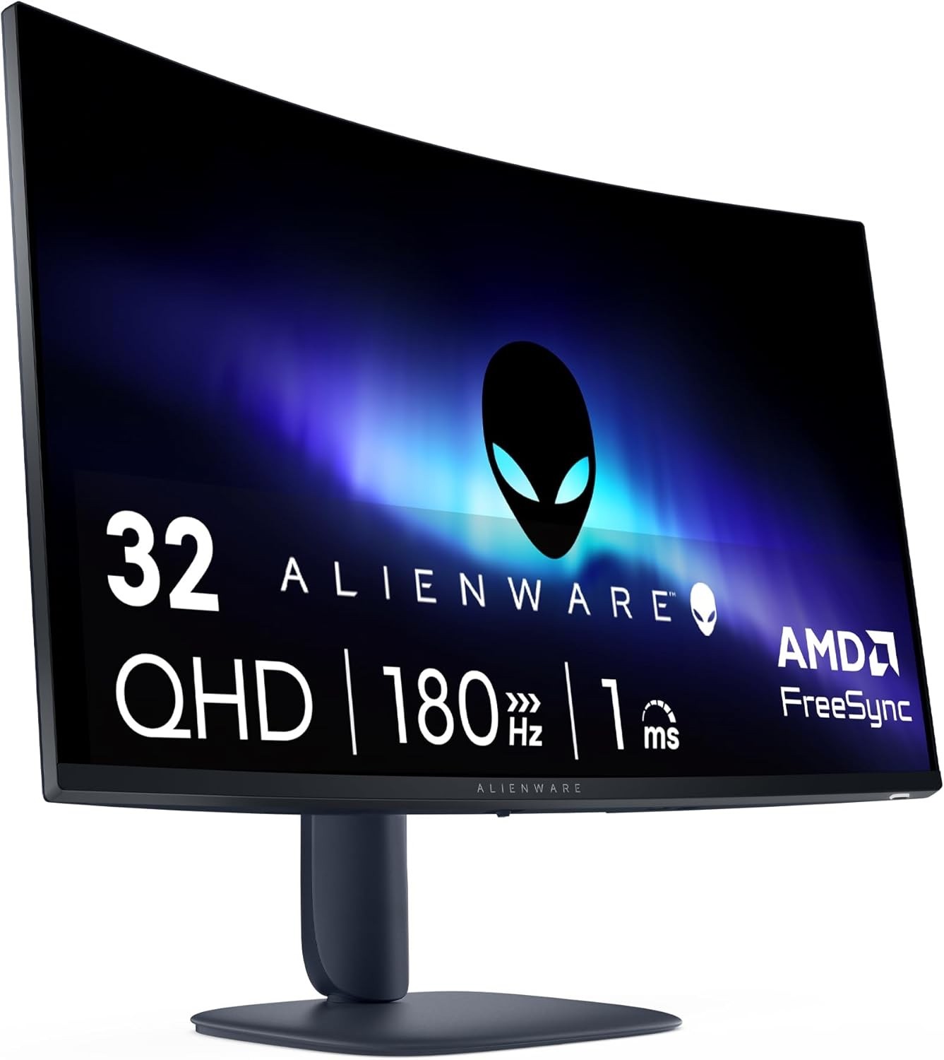 Alienware 32 Gaming Monitor - AW3225DM, QHD (2560x1440), 1500R Curved, 180Hz