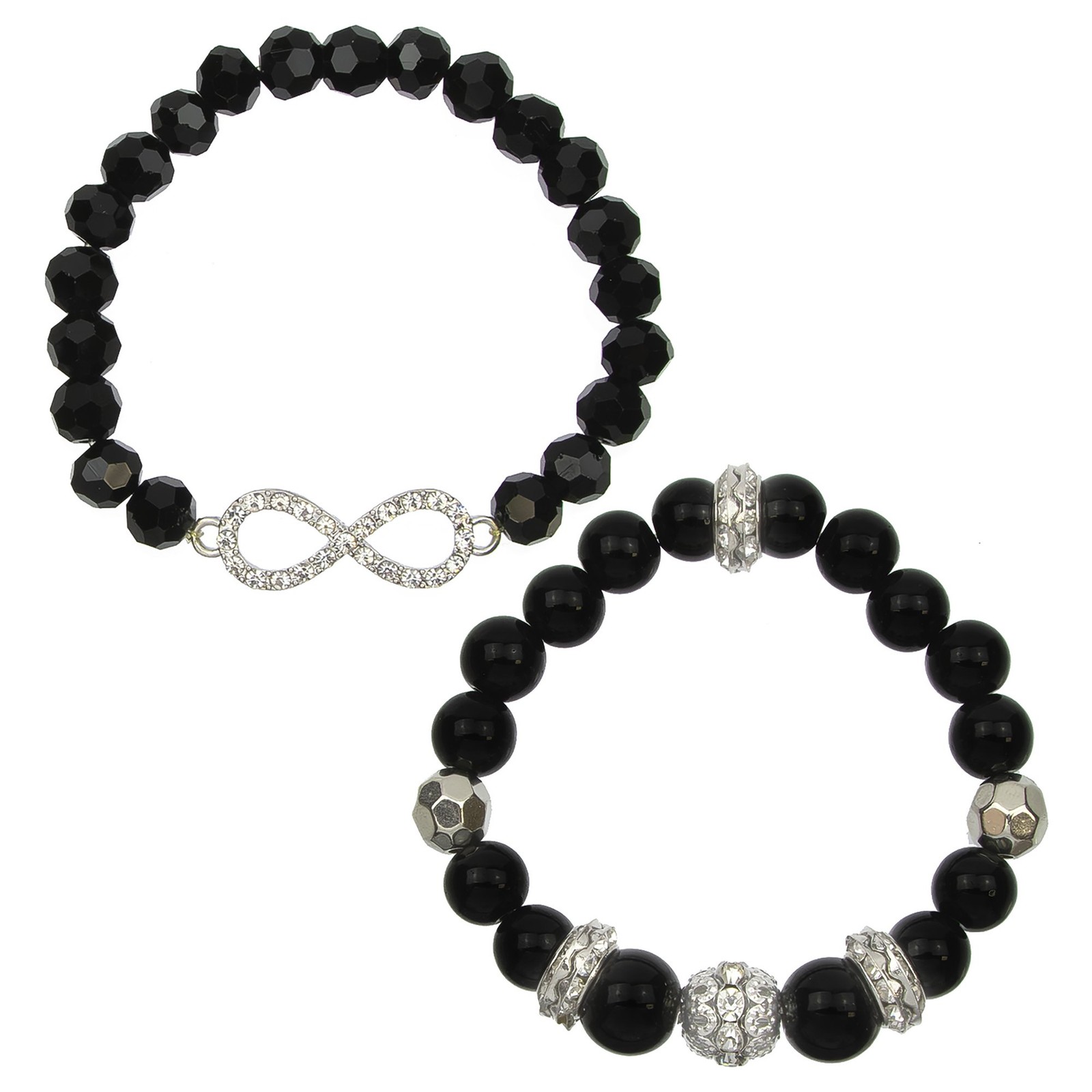 Большой и смелый стрейч-браслет из бесконечного бисера комплект из 2 предметов 2090₽