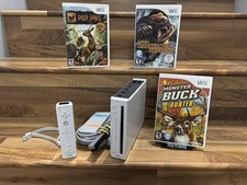 Nintendo Wii White Console w/ Controller Games