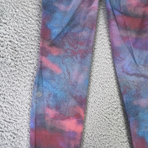 Luluelmon Fast Free High-Rise Tight Leggings Womens 6 Blue Pink 25” Pockets - Picture 8 of 11
