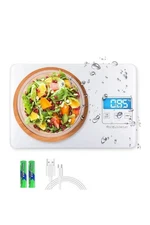 Megawise Precision Food Scale, 33Lb Waterproof Rechargeable Digital Kitchen Scal