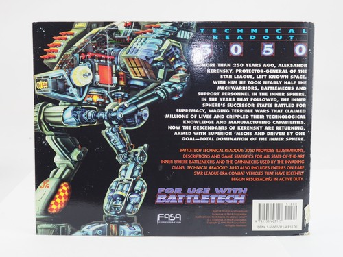 BATTLETECH TECHNICAL READOUT: 3050 THE RETURN OF KERENSKY. GREEN 1963 - Picture 2 of 3