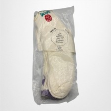 Vintage 1980s R.O.M Misses Sport Socks 3 Pair Pack Cotton Nylon Retro Style 9-11