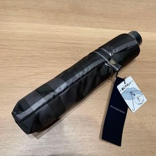 BURBERRY Folding Umbrella Gray Black Made in Japan 24407