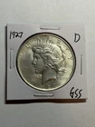 1927-D Peace Silver Dollar UNC Detail Tough Date