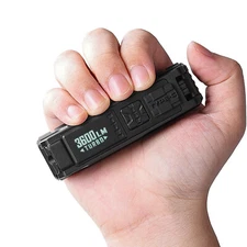 IMALENT BL50 3600 Lumens EDC Flashlight USB-C Rechargeable with UV Light Black